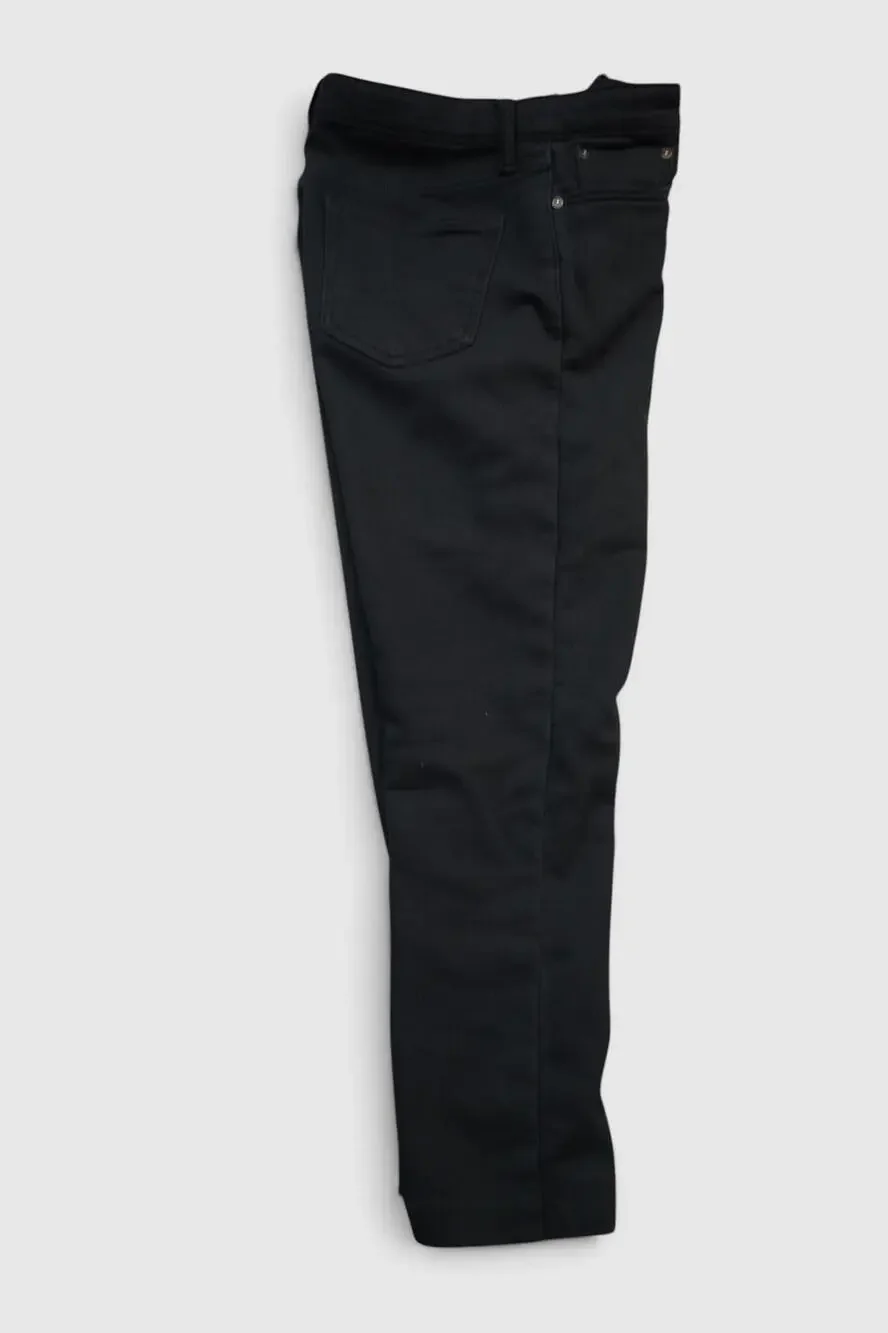 Uniqlo Jeans Mens 32x26 Black Slim Tapered Stretch Denim Drawstring Waist